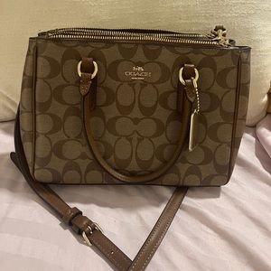 Coach two tone purse